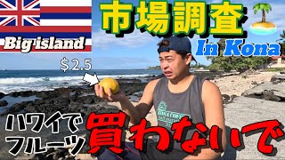 【市場調査in🇺🇸🏝️】ハワイで果物買わないほうがいいです。。