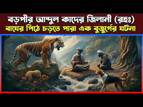 বড়পীর আব্দুল কাদের জিলানী (রহঃ) ও বাঘের পিঠে চড়তে পারা এক বুজুর্গের ঘটনা । Islamic Story Bangla