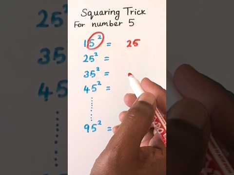 Math Tricks l l Squaring trick for numbers ends with 5 #mathshack #easymathtricks #maths #mathtricks