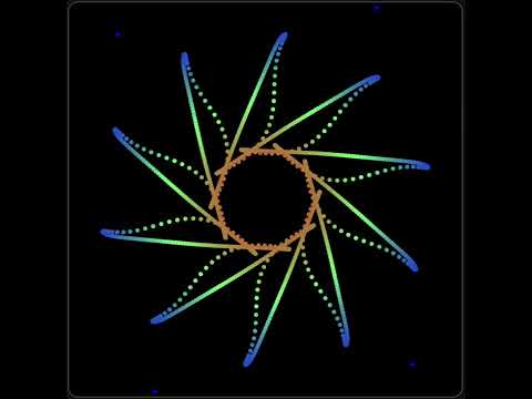 Colorful divergence while testing initialization of gravitational N-body simulations #shorts