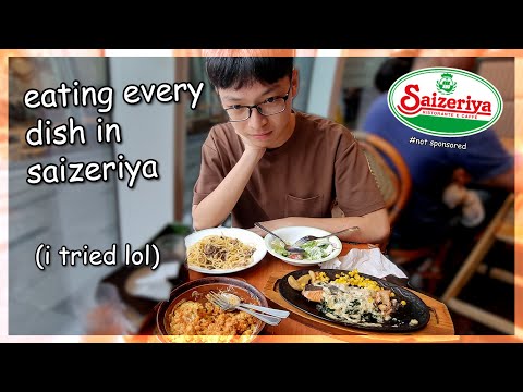 i *tried* eating everything in saizeriya (vlog)