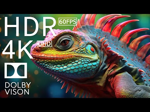 Animales coloridos - 4k (60 fps) Ultra HD - con sonidos de la naturaleza (colores dinámicos)