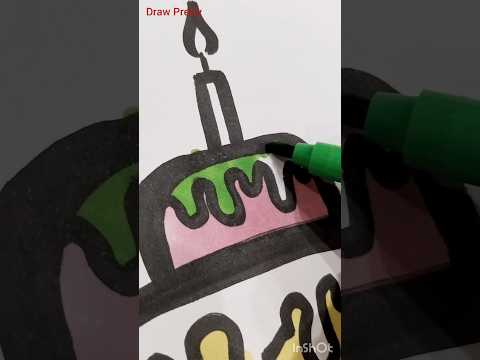 🎂🎂🎂drawing of a cake 🎂#drawpretty #shortsvideo #artwork #art subscribe my channel for more videos