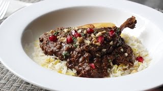 Duck Fesenjan Recipe - Duck Stewed with Pomegranate and Walnuts