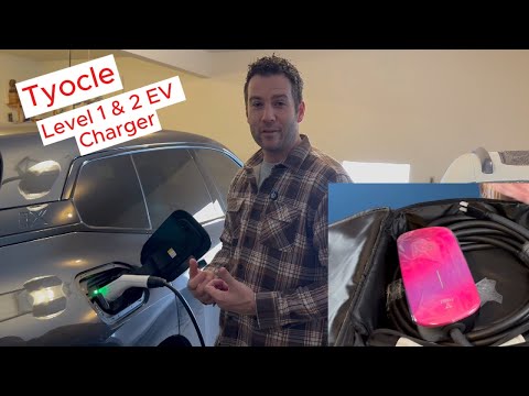 Tyocle Level 1 & 2 EV Charger, cute, works great & easy to use #evchargers #evcar #evcharger