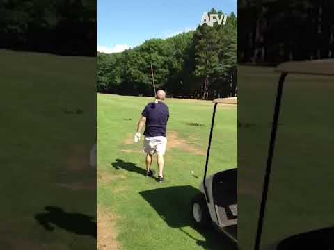 Okay, now we've seen it all. 🤣 (📹: TikTok/ AFVofficial) #shorts #golf #golffunny #golflife