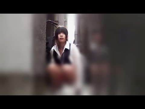 Public POOPING and Peeing Girl Shock People in Street Alley! 💩💦