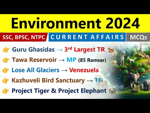 Environment 2024 Current Affairs | Environment & Ecology 2024 | Current Affairs 2024 | Indologus |