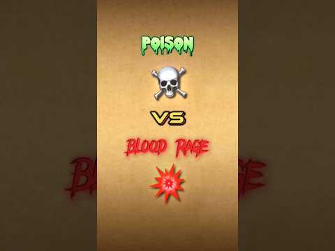 Poison or Blood rage? which enchantment is better?🤔 #shorts #shadowfight2