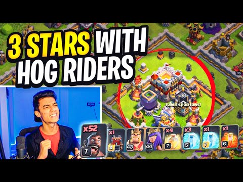 Only Hog Riders on TH 11 Max Base (INSANE ATTACK)