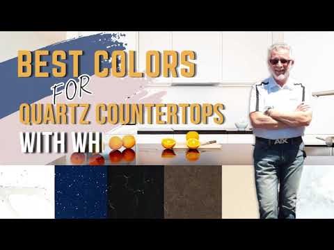 BEST COLORS FOR QUARTZ COUNTERTOPS WITH WHITE CABINETS 😍🤩