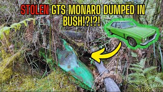 ABANDONED CLASSIC HOLDEN GTS MONARO? DUMPED IN AUSTRALIAN BUSH!!