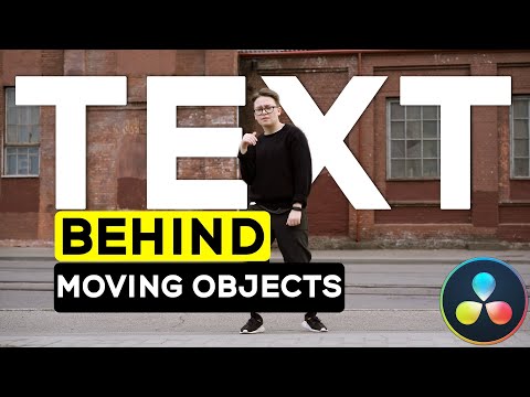 How to put TEXT BEHIND moving objects | Davinci Resolve Malayalam Tutorial