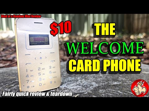 The AIEK X8 Card Phone is probably the thinnest WELCOME I've looked at...