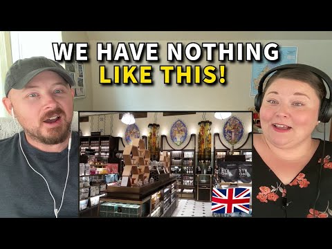 Americans React to Harrods Luxury Food Hall | London's Iconic Shop!