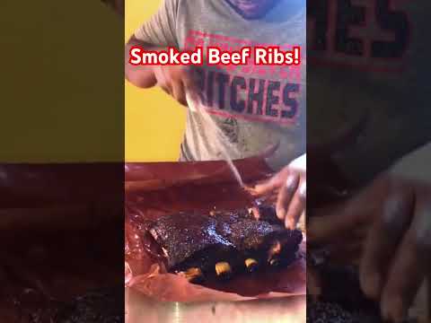 Smoked Tender Beef Ribs! #beefribs #cooking #foodie #bbq #food