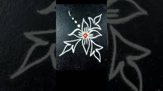 Beautiful design #rangoli design #daily design #simple design 🥰