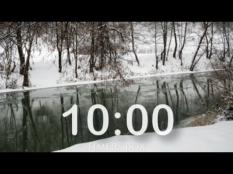 10 Minute Silent Timer ⏳ Winter Nature Wonderland 🌨️ Perfect for Teachers & Classrooms, Break 🏫🔇