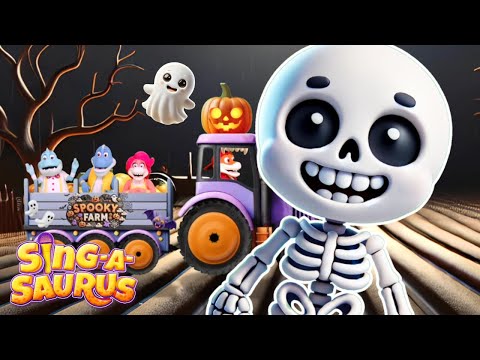 Old Macdonald Spooky Farm!  🎃 Halloween Nursery Rhyme 👻 | Dinosaurs for kids 🦖🦕 - Sing-A-Saurus