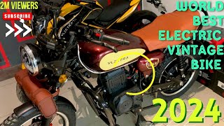 VLEKTRA 1969 ELECTRIC BIKE I ZERO TO 100 Within 8 Seconds I REVOLUTION BIKE #qjmotor250cruiser