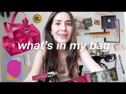 what's in my bag 🍸 *my everyday essentials* (trinkets, journal, books) 2024