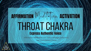 528hz Throat Chakra Awakening: Deep Affirmations For Voice And Confidence | ThetaThoughts.com