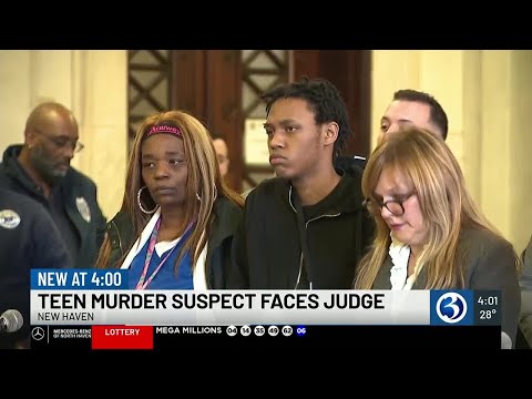 Teen murder suspect faces judge in New Haven