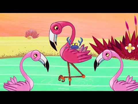 Why Flamingo Stands on One Leg! 🦩 Tinga Tinga Tales | Animal Friends