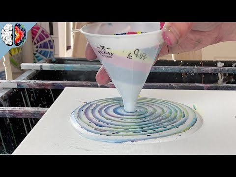 4 ways to do funnel pour art - The 3rd one is my favorite.