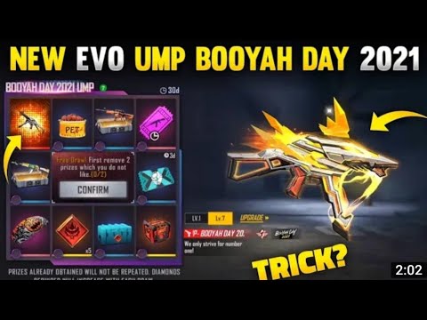 NEW EVO UMP SPIN TRICK RIP MY 1200 DIAMONDS #booyahevent #evogun #umpskin #umpbooyahday #umpevo