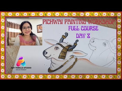 Pichwai Painting Live Tutorial: Day 8