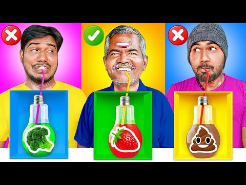 Mystery Drink Challenge | Guess The Weird Drink Challenge | SMBros Vlog & Cooking