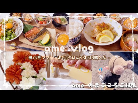 【主婦vlog】体調不良で更新遅れてます...😭おうちごはんとSHEIN購入品🛍️食事記録【日常vlog/主婦の1日/料理/cooking】