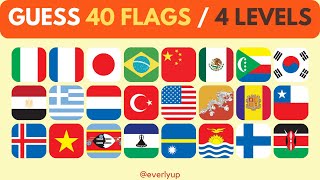 40 Flags, 4 Levels: Will You Pass the Ultimate Flag Challenge?