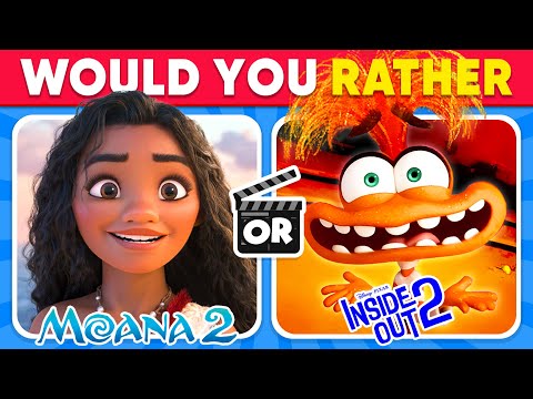 Would You Rather...? MOANA 2 vs INSIDE OUT 2 Edition 🎬🍿 Daily Quiz