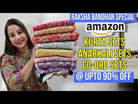 Raksha Bandhan Special Amazon Kurti/Kurta Sets/Cord Sets Starting 349🌺Embroidery & Sequence Special