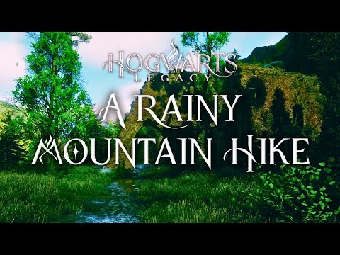 First-Person Mountain Hike To Hogswarts Valley | Harry Potter 4K Music & Ambience | Hogwarts Legacy