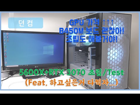 3060 정보! 3000번대 가격상승 정보!! B450보드를 낀 라이젠 5600X의 성능까지 압축해서 담아보자!