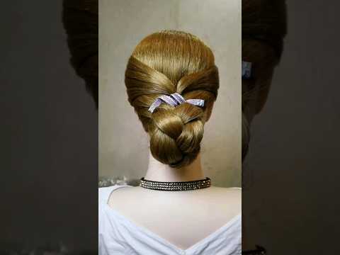 eaSy and beautiful hair bun #shorts #shortvedios #Ideas #trendingshorts #designs #viral #ytshort