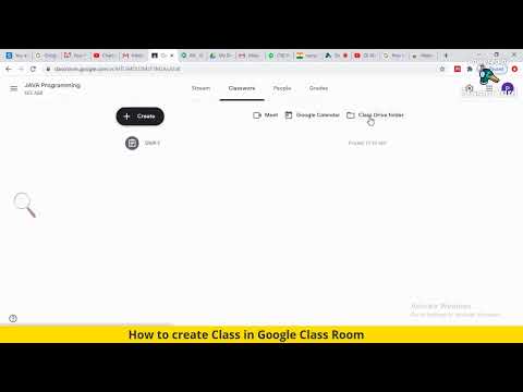 How to create Class in Google Class Room