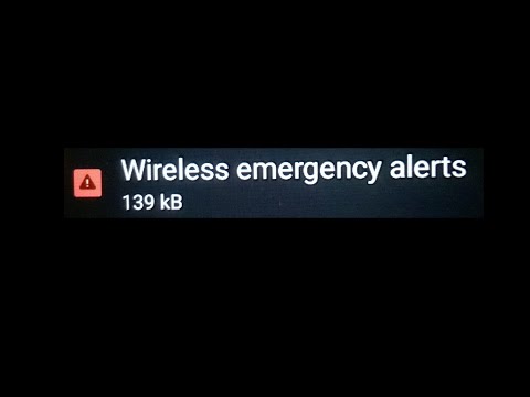 Android Emergency Alerts Off (any device)