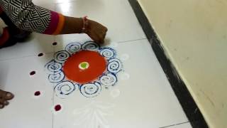 Special Colorful Deshi Rangoli Design