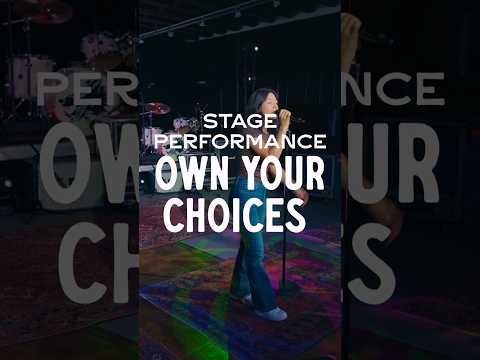 Stage Performance: Own Your Choices #voice #singer #performance #stage #concert #artist #shorts