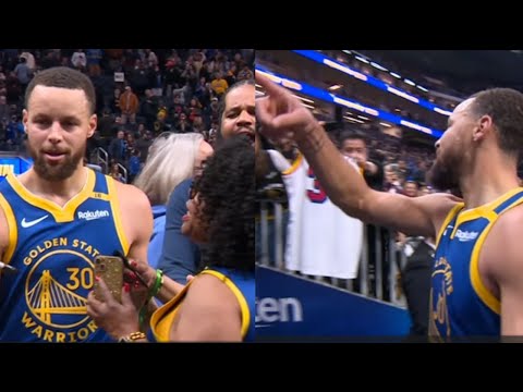 Steph reminds fans "WE COMING FOR THE LEAGUE!" after GSW dominate Blazers in final minutes!