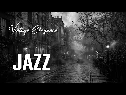 Vintage Jazz Journey 🎷 Exploring Foggy London with Classic Cars & 1930s-1940s Retro Elegance