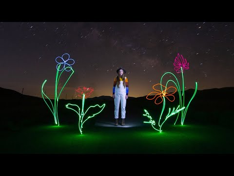 Feels Like Spring - Light Painting Stop Motion Animation