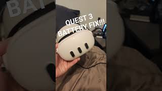 Quest 3 Battery Life Fix #vr #meta #quest3 #quest2 #battery