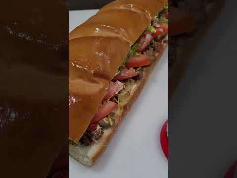 GROUND BEEF CHEESE STEAK SANDWICH POOR MAN'S WAY / veldoggskitchen