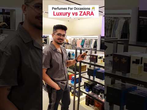 Luxury vs Zara Perfumes ❤️ #luxuryperfumes #zaraperfumes #mensperfume #shopping #shortsvideo