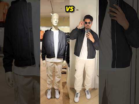 Mannequin vs Me Outfit Challenge 😎🔥 #challenge #mensfashion #shopping #shortsvideo